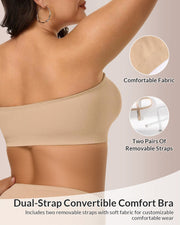 6-in-1 Convertible Push-Up Strapless Bra