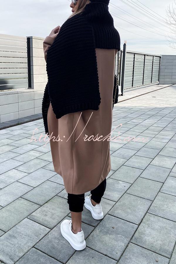 Handmade Thick Knit Wool Scarf for Women & Men