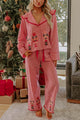 Nutcracker Embroidered Gingham Pajama Set – Loose Fit
