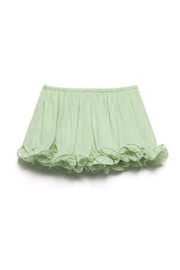 Chiffon Ruffle Shorts with Elastic Waist – Loose Fit