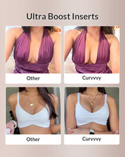 Curvvvy® V-Shape Double-Sided Adhesive Push-Up Bra Inserts