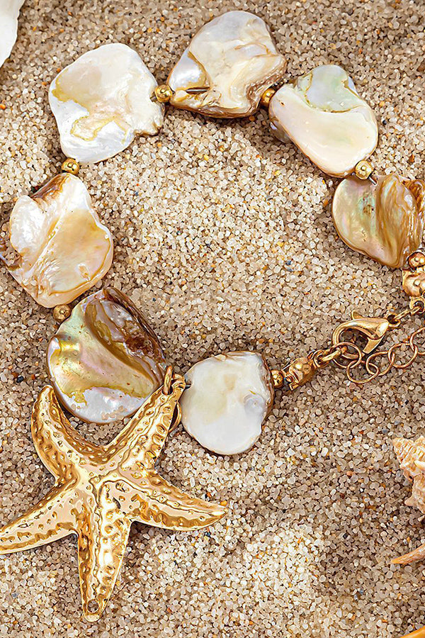 Starfish Shell & Pearl Jewelry Set – Summer Resort Style