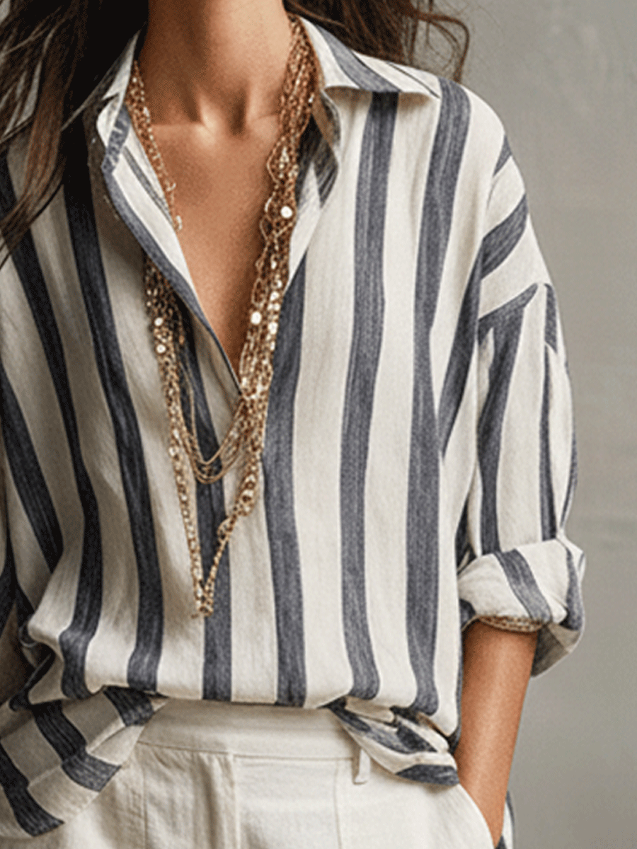 Linen Wide-Leg Pants in Soft Ivory – Relaxed Fit