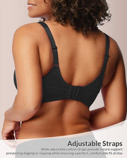 Plus Size Unlined Balconette Bra with Underwire Support