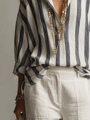 Linen Wide-Leg Pants in Soft Ivory – Relaxed Fit