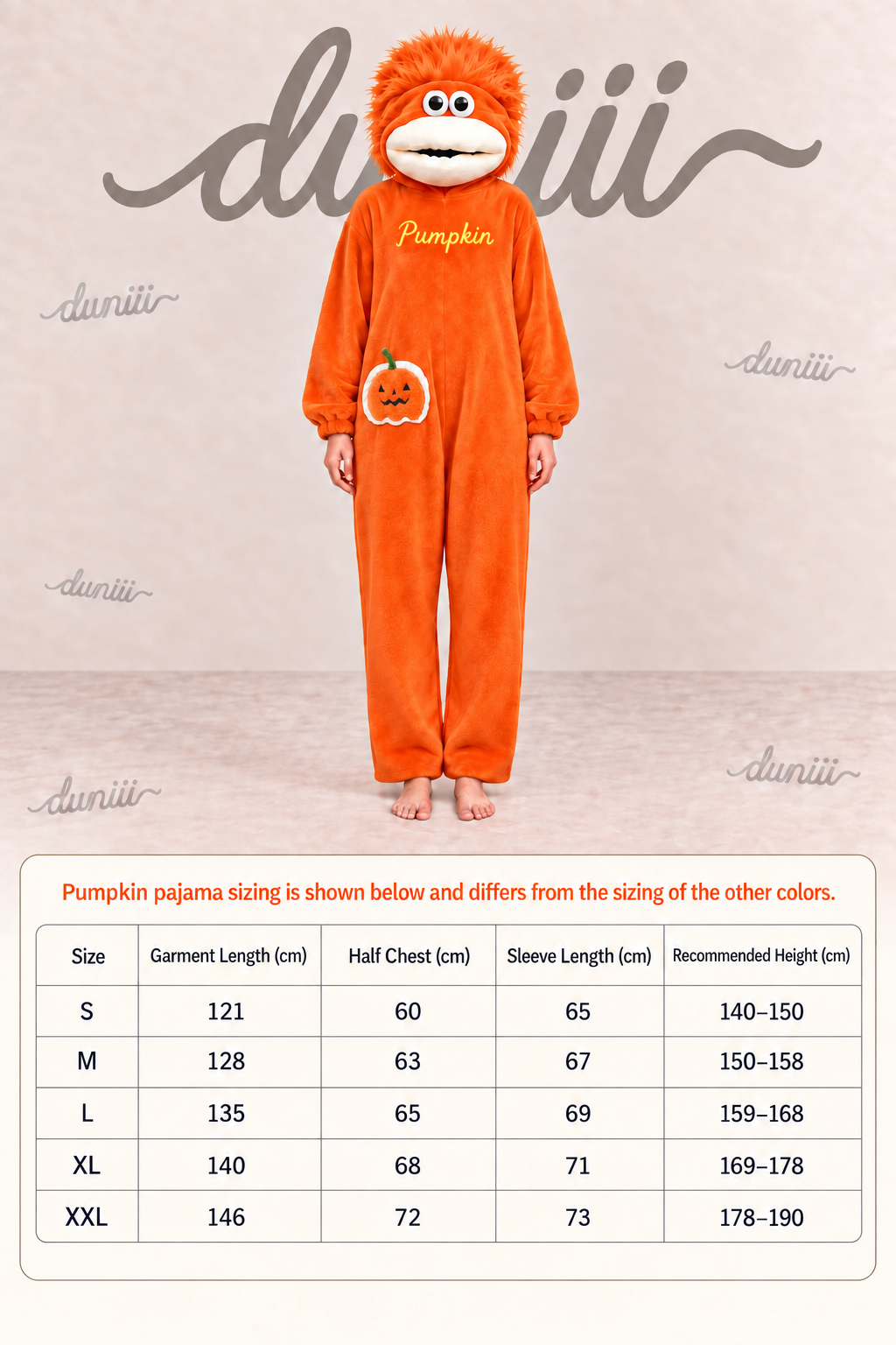 Duniii Monster Character Onesie with Contrast Pocket