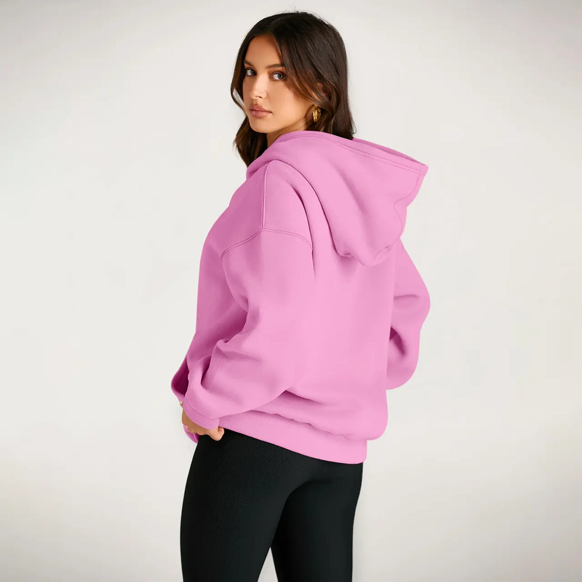 Women's Oversized Fleece Hoodie Casual Pullover Sweatshirt with Pocket