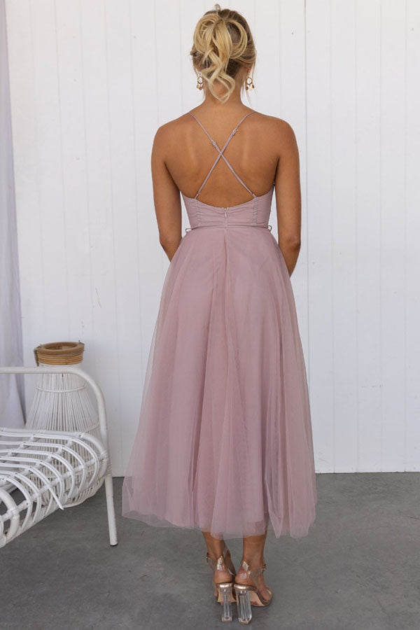 Chiffon Sleeveless Maxi Dress for Parties & Special Occasions