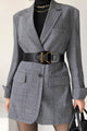 Retro Wide Leather Belt – 8cm Waist-Hugging Style