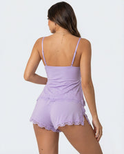 Lace-Trim Cami & Shorts Pajama Set