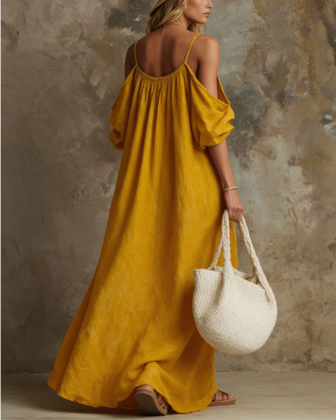 Spaghetti Strap Swing Maxi Dress