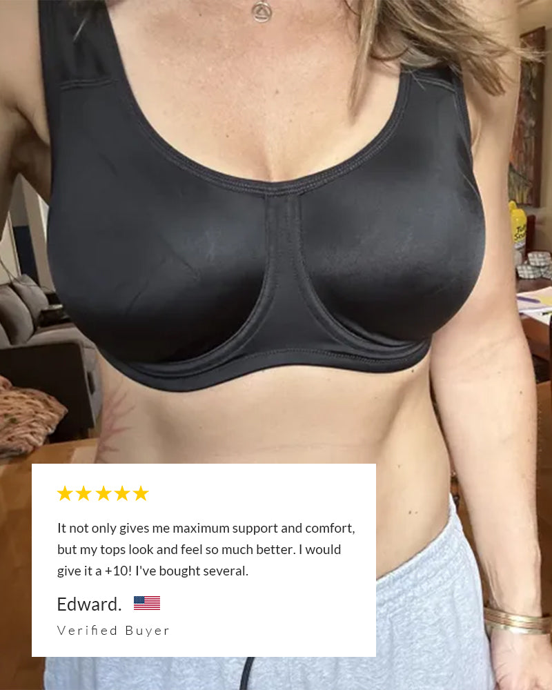 High-Intensity Underwire Sports Bra with Full Coverage