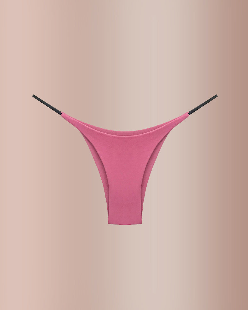 Low-Rise Cotton Double Strap Semi-Thong Panties