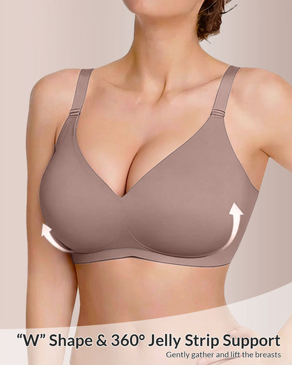 Soutien-gorge push-up sans armatures avec lift gel, confort sans coutures