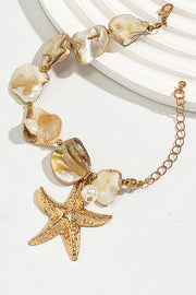 Starfish Shell & Pearl Jewelry Set – Summer Resort Style