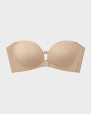Front-Closure Strapless Push-Up Bra