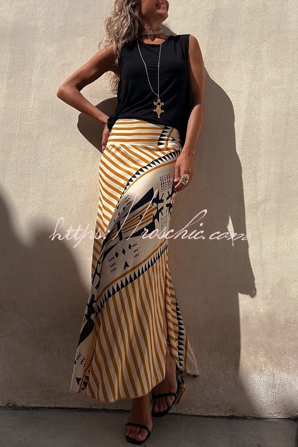 Cotton Blend Sleeveless Tassel Trim Relaxed Top