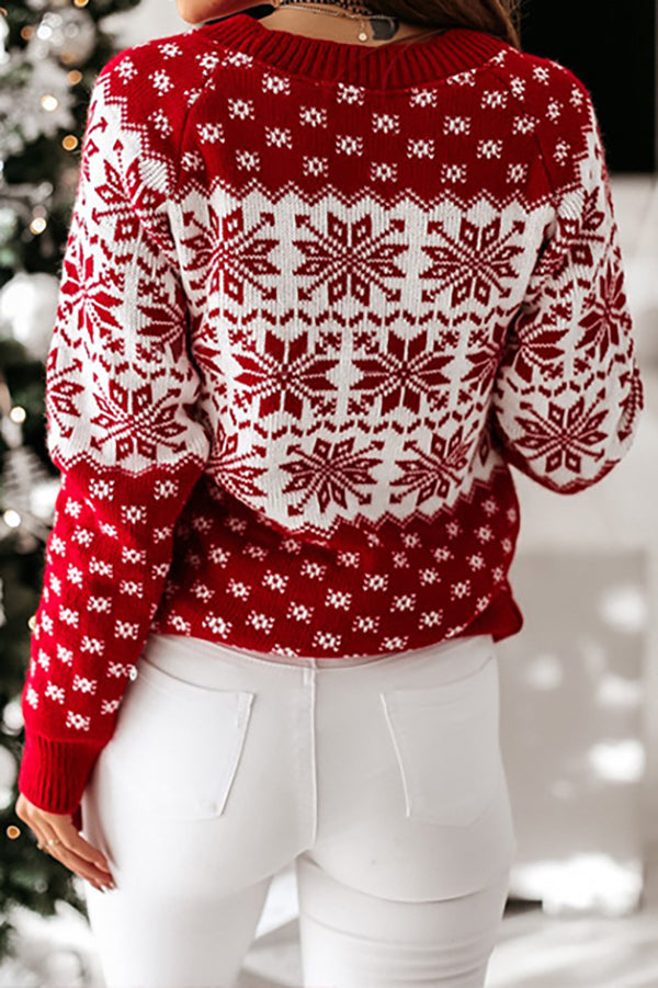 Christmas Knit Sweater – Crew Neck Long Sleeve