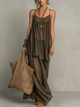 Sheer Tiered Skirt Set with Inner Slip – Sleeveless
