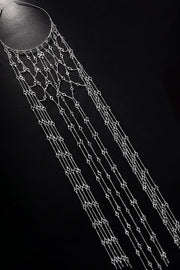 Rhinestone Tassel Headband Tiara for Women