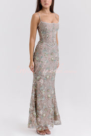 Backless Halter Maxi Dress – Sleeveless Slim-Fit Party Gown