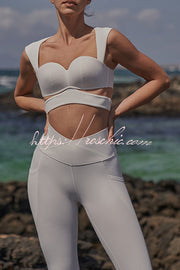 V-Waist Utility Yoga Leggings with Pockets