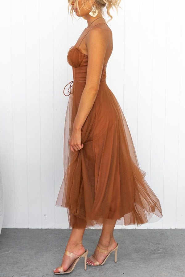 Chiffon Sleeveless Maxi Dress for Parties & Special Occasions