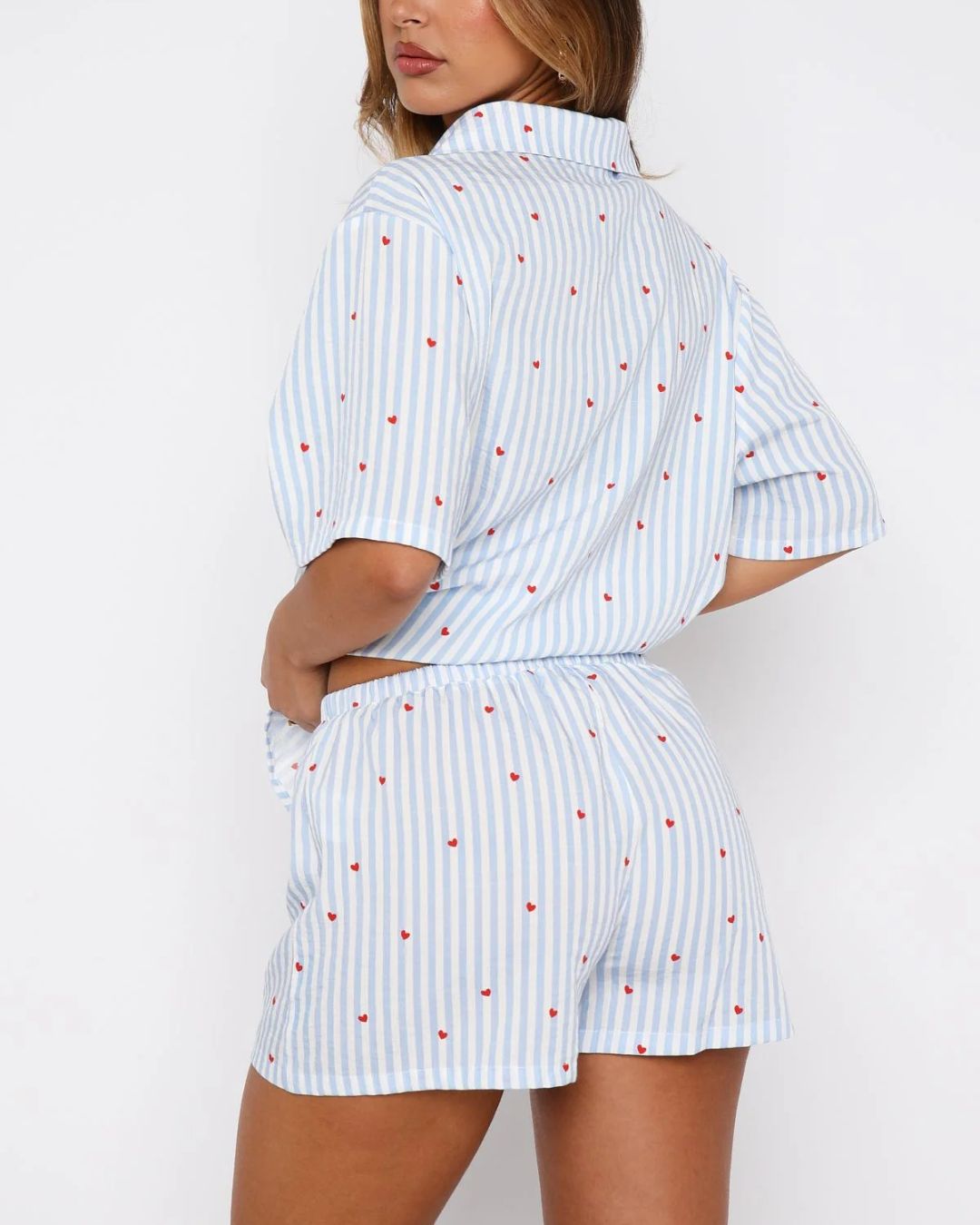 Sweetheart Print Pajama Set