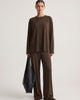 Duniii Modal Long Sleeve Top & Wide-Leg Pants Pajama Set