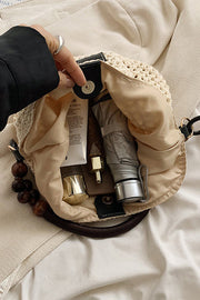 Retro Hollow Woven Straw Shoulder Bag