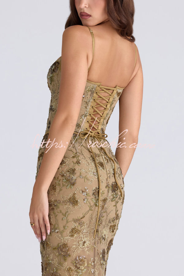 Backless Halter Maxi Dress – Sleeveless Slim-Fit Party Gown