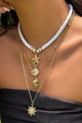 Collar Multicapas de Concha de Perlas de Bohemia – Perla de Imitación