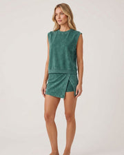 Cotton Sleeveless Tee & Shorts Set