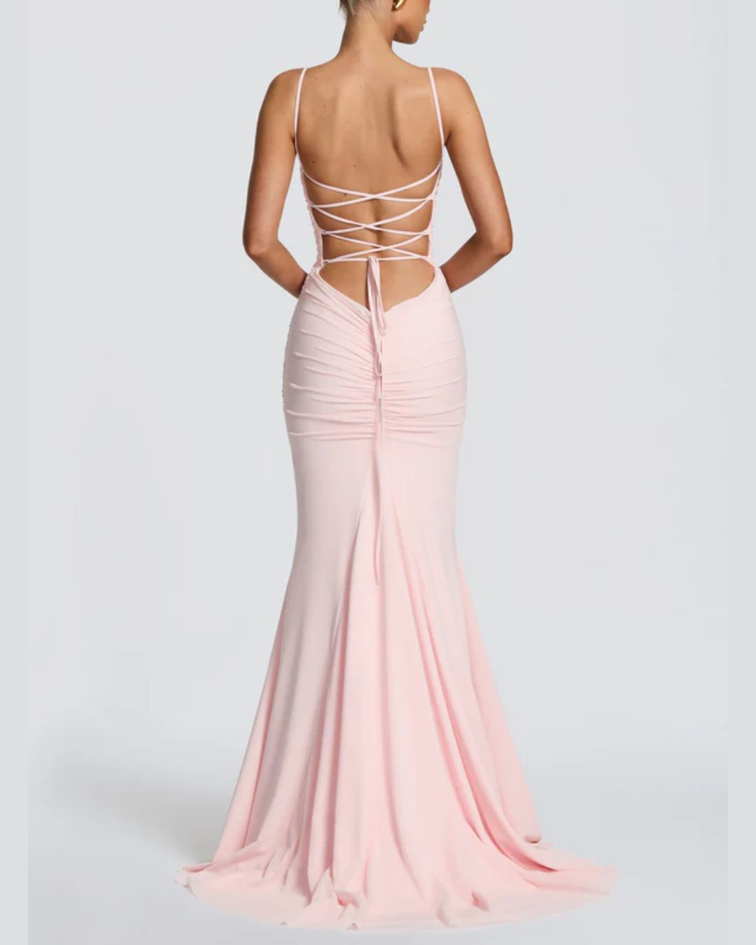 Backless Tie Bodycon Evening Dress