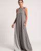 Two-Tone Sleeveless Maxi Dress
