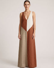 Sun Geometric Patchwork Dress