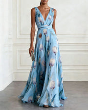 Romantic Tulip Maxi Dress