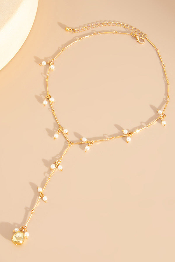 Pearl Beaded Necklace – Elegant French-Inspired Style