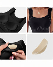 U-Neck Built-In Bra Shapewear Tank
