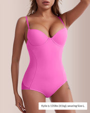 Built-In Bra Sculpt & Lift Seamless Shapewear Bodysuit