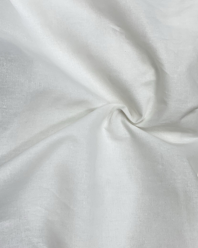 One-Shoulder Cotton-Linen Mini Dress