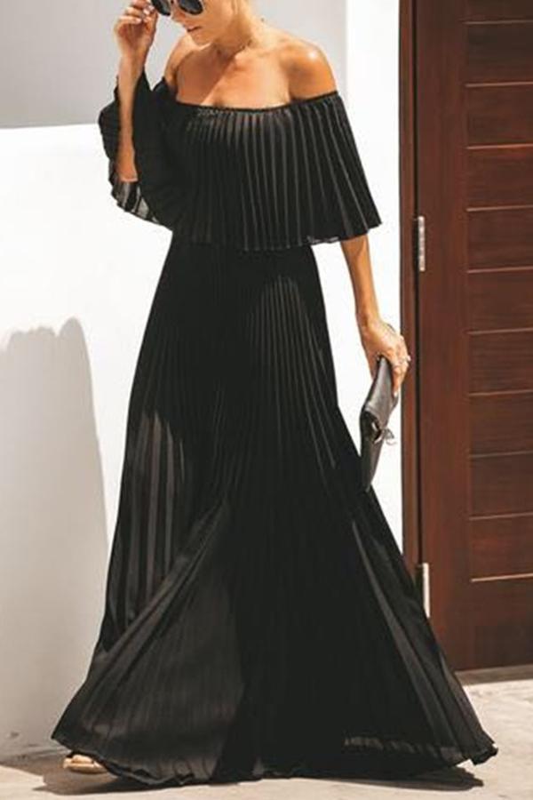 Ruffle Tiered Maxi Dress – Off Shoulder Vacation Style