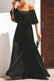 Ruffle Tiered Maxi Dress – Off Shoulder Vacation Style