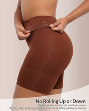 High Waisted Seamless Sculpting Shorts with Butt Lift