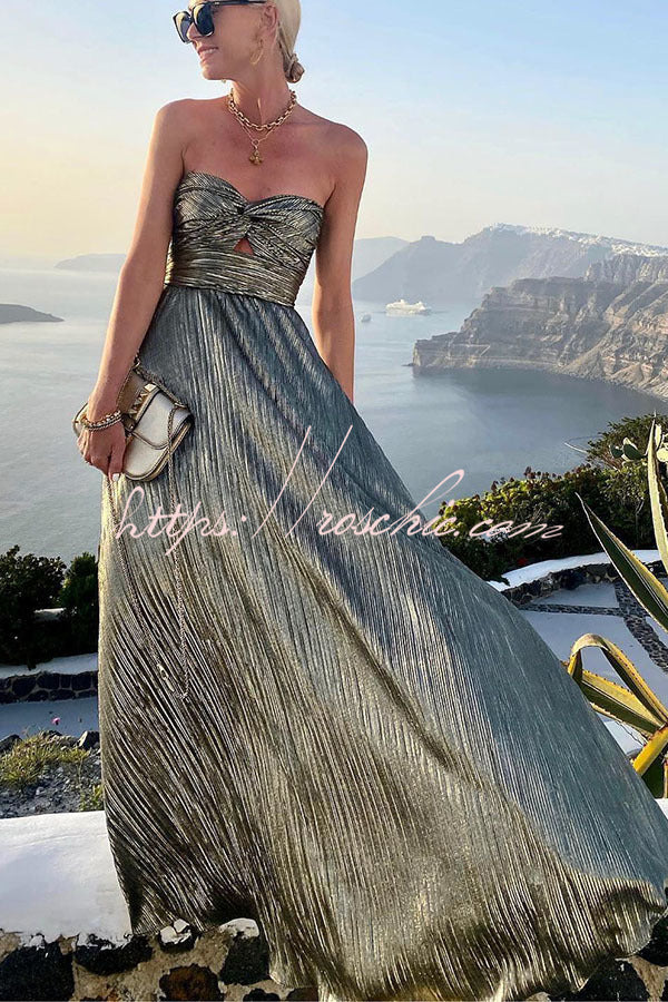 Off Shoulder Sequin Maxi Dress for Party & Vacation