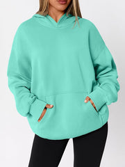 Women's Oversized Fleece Hoodie Casual Pullover Sweatshirt with Pocket