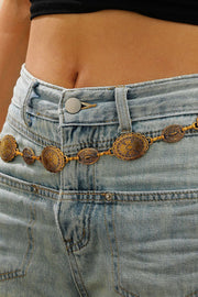 Bohemian Metal Waist Chain – Gold Body Jewelry