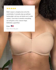 Strapless Minimizer Bra with Convertible Straps