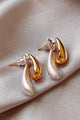 Contrast Color Teardrop Stud Earrings