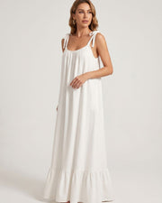 Ruched U-Neck Cami Maxi Dress